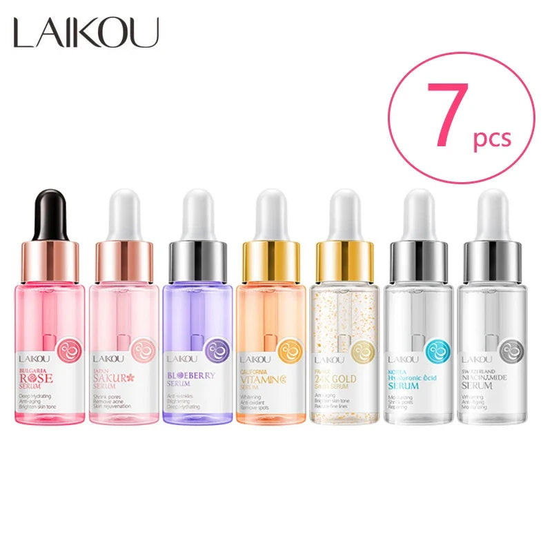 BlemishLess 7-in-1 Luxury Face Serum Set - full collection of 7 bottles