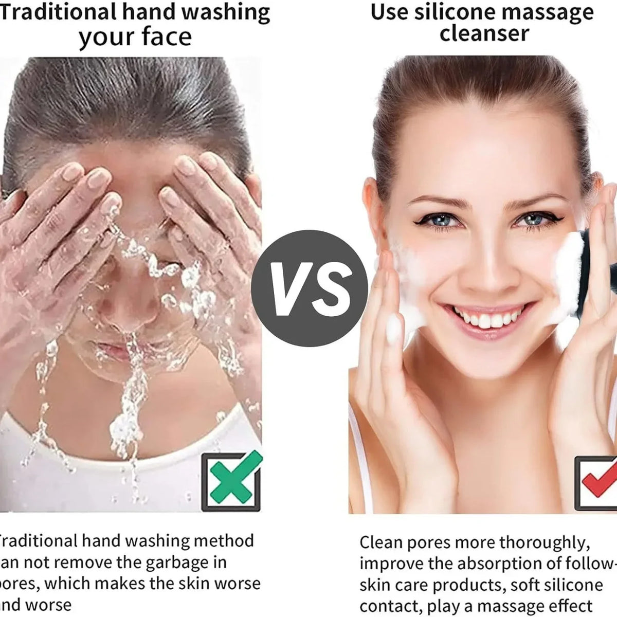 BlemishLess Silicone Face Scrubber – Deep Pore Cleansing Brush BlemishLess